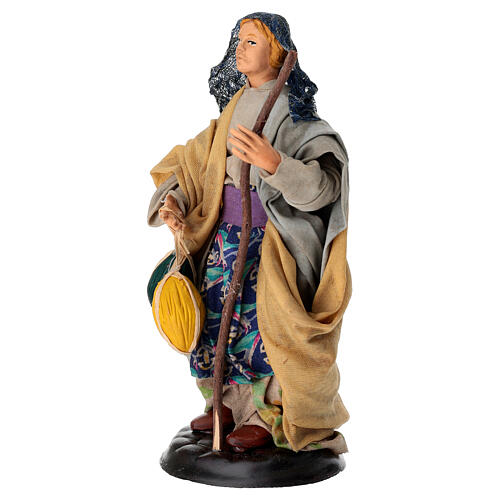 Starsza kobieta z melonami - figurka do szopki neapolitańskiej 18 cm z terakoty 2