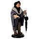 Homme avec parapluie terre cuite 18 cm crèche napolitaine s3