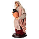 Mulher com jarro mão nas mãos terracota 18 cm presépio napolitano s2