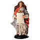 Donna con sacco di patate terracotta 18 cm presepe pasquale s1