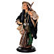 Mężczyzna z miotłą - figurka z terakoty, szopka neapolitańska 18 cm s2