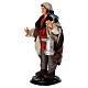 Uomo con lanterna terracotta 18 cm presepe napoletano s2