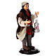 Uomo con lanterna terracotta 18 cm presepe napoletano s3