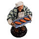 Fornaio con pane 18 cm terracotta presepe napoletano s2