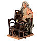 Donna aggiusta sedie terracotta 18 cm presepe napoletano s2