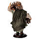 Bûcheron avec des bûches de bois 18 cm crèche napolitaine en terre cuite s4