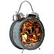 Alarm clock with 6 cm Neapolitan Nativity Scene, 15x30x50 cm s2