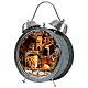 Alarm clock with 6 cm Neapolitan Nativity Scene, 15x30x50 cm s3
