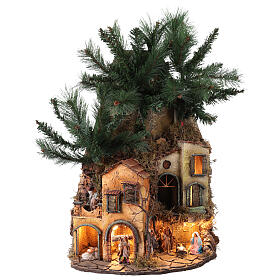 Christmas tree-Neapolitan Nativity Scene with 8 cm characters, 30x45x65 cm