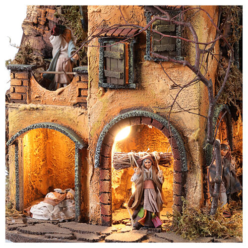 Crèche-sapin de Noël 8 cm crèche napolitaine 30x45x65 cm 4