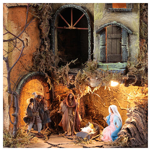 Presalbero - choinka i szopka neapolitańska z figurkami 8 cm, 30 x 45 x 65 cm 2