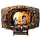Botte orizzontale con Natività 30x15x20 presepe napoletano 6 cm s1