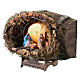Botte orizzontale con Natività 30x15x20 presepe napoletano 6 cm s3