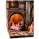 Multi-level village with arch and Nativity of 8 cm, terracotta, 30x40x70 cm s4