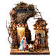Portale con Natività terracotta 8 cm presepe napoletano 15x20x25 cm s1