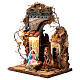 Portale con Natività terracotta 8 cm presepe napoletano 15x20x25 cm s3