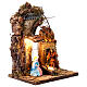Portale con Natività terracotta 8 cm presepe napoletano 15x20x25 cm s4