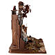 Temple with portal and 20 cm terracotta Nativity Scene, 45x50x55 cm s5