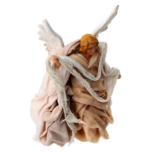 Ange en terre cuite 14 cm crèche napolitaine 3