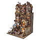Borgo 80x70 cm presepe napoletano 12 cm con movimento mod. A s7