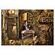 Borgo presepe napoletano 80x70 cm 12 cm con movimento mod. B s4