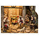 Borgo modulare  80x70 cm presepe napoletano 12 cm con movimento mod. D s6