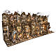 Village modulaire complet crèche napolitaine 12 cm avec mouvement 125x320x70 cm s4