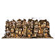 Borgo modulare completo presepe napoletano 12 cm con movimento 125x320x70 cm s1