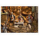 Borgo modulare completo presepe napoletano 12 cm con movimento 125x320x70 cm s3