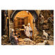 Borgo modulare completo presepe napoletano 12 cm con movimento 125x320x70 cm s10