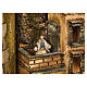 Complete Modular Neapolitan Nativity Village 12 cm with Movement, 125x320x70 cm s6