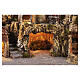 Illuminated village with oven and waterfall for 6-8 cm Neapolitan Nativity Scene, 18x14x16 in s4