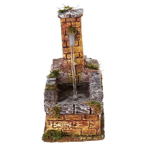 Fontana 17x7x11 cm in resina per presepe napoletano 10-12 cm 3