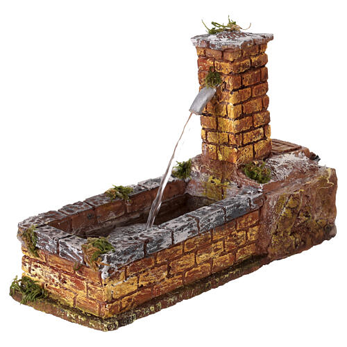 Fontana 17x7x11 cm in resina per presepe napoletano 10-12 cm 4