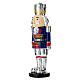 Blue and Red Toy Nutcracker Soldier 25H cm by Bagutta s2