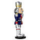 Blue and Red Toy Nutcracker Soldier 25H cm by Bagutta s3