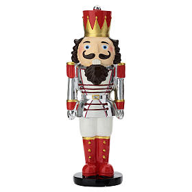 Red and White Nutcracker Statue, 25 cm by Bagutta
