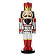 Red and White Nutcracker Statue, 25 cm by Bagutta s1