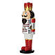 Red and White Nutcracker Statue, 25 cm by Bagutta s2