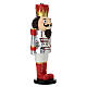 Red and White Nutcracker Statue, 25 cm by Bagutta s3