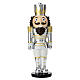 King Nutcracker, silver and gold, 10 in, Bagutta s1