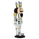 King Nutcracker, silver and gold, 10 in, Bagutta s3