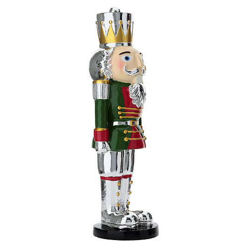 Nutcracker soldier with red and green Christmas colours, 12 in, Bagutta 3