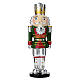 Nutcracker soldier with red and green Christmas colours, 12 in, Bagutta s1