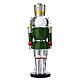 Nutcracker soldier statue with red and green Christmas colors 30cm Bagutta s4