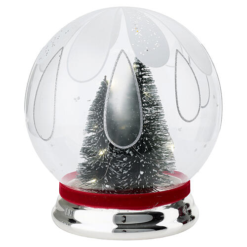 Globo de neve com Natividade e luzes 20 cm Bagutta 5