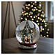 Christmas Snow Globe with Holy Family and Lights 20 cm by Bagutta s2