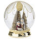 Sphere with golden petals and Nativity by Bagutta, 8 in s1