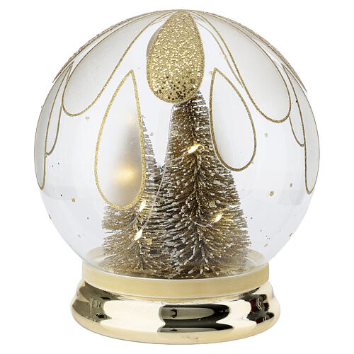 Sphère avec pétales dorés et Nativité 20 cm Bagutta 5