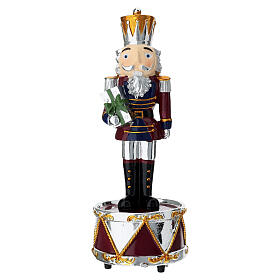 Soldadito cascanueces carillón burdeos 20cm Bagutta